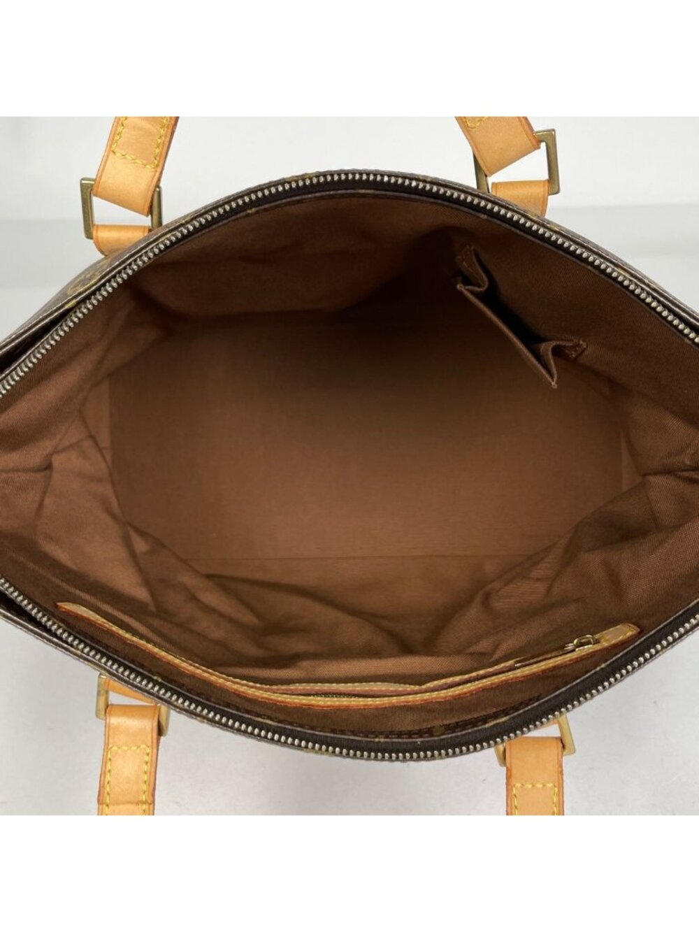 Louis Vuitton Cabas Mezzo Shoulder Bag Tote Monogram Brown - Picture 7 of 7